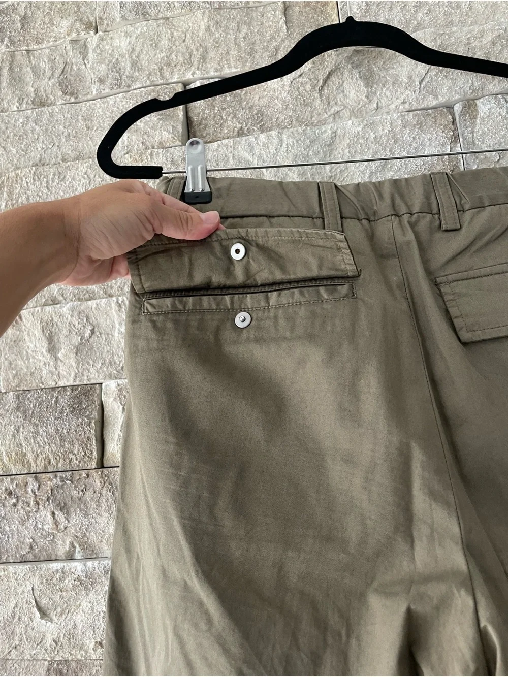 Mossimo Dutti Men's Olive Straight-Leg Chinos